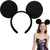 CZAYEFNH Orecchie Topo Eleganti - Cerchietto Ragazzi & Adulti per Costume Carnevale Minnie Mouse | Accessorio land Paris