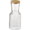 APS 10725 - Caraffa in vetro LINES, 0,5 litri, Ø 9 m, altezza 19,5 cm, coperchio in sughero
