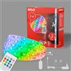 BRILONER - Striscia LED RGBIC 3 m, controllo musicale, sensore musicale, telecomando, striscia LED, barra LED, strisce LED RGBIC