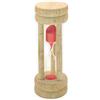 Fackelmann Timer per Uova con Sabbia, 10 x 3,5 cm, in Legno di faggio, Beige, 10 x 3,5 x 3,5 cm