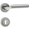 Marchesi Marc Hesi maniglia Odin con rosette BB colorato Bart, in ottone cromato/acciaio inox, 1900.160.219.m