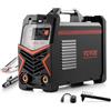 VEVOR Saldatrice TIG da 205 A con Ampio Display LED Lift TIG/MMA (Stick), Saldatrice Elettrica a Doppia Tensione 110 e 220 V, con Inverter IGBT, Avviamento a Caldo, Forza dell'Arco