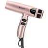 GAMMA+ X-Hybrid Asciugacapelli Ionico, Phon Capelli Leggero, Silenzioso, Ergonomico, Motore Digitale 100.000 Rpm, Nuovo Triplo Filtro di Protezione, 2 Bocchettoni, 1 Diffusore (Gold Rose)