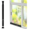 DAKEPOLE Barra di sicurezza 120 cm, protezione antieffrazione per finestre, sbarra di sicurezza per porte, chiusura regolabile, barra di sicurezza per finestre, diametro 25 mm, barra di sicurezza per finestre