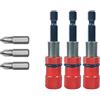 SIGANDG 3 pz Portapunte Magnetico, Inserti Avvitatore PH2, Bit di Cacciavite Magnetico, Codolo Esagonale 1/4,di bit avvitamento,per Cartongesso con Punte per Cacciavite PH2