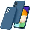 YLK Cover per Samsung Galaxy A52S 5G / A52 4G / A52 5G con Protezione della Fotocamera, Ultra Sottile Custodia in Silicone Morbida Protettiva Case (Blu navy)