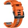 U-LIMVE Cinturino per orologio Garmin Fenix 7X Pro/Fenix 7X/Fenix 6X Pro/Fenix 6X/Fenix 5X/Fenix 3, Cinturini di ricambio QuickFit in silicone da 26mm