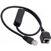 xiwai Cavo di prolunga RJ45 da maschio a femmina CAT6 8P8C STP UTP con interruttore singolo on/off 304 cavo patch di rete LAN Ethernet, 60 cm