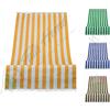 Tata Home Tenda da Sole a Righe per Balcone Veranda o Terrazzo con Anelli e Ganci Tessuto Resistente da Esterno Misura cm 140x250 Colore Giallo