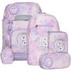 Beckmann Classic Schoolbag Set 6-teilig 22L Unicorn Princess Purple
