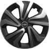 Goodyear Set di 4 copricerchi da 15 Modello Montreal Nero/Argento. Design sportivo per abbinarsi all'esterno del veicolo. Costruzione robusta e durevole.