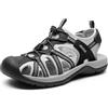 DREAM PAIRS Sandali Estivi da Donna Sportivi Sandali da Trekking Scarpe da Spiaggia Antiscivolo con Soletta in EVA,Size 39,Nero/Grigio Chiaro,DWUMST2502