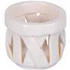 Villa d'Este Home Tivoli 1996 Set 4 Cestino multiuso in ceramica, bianco, 4 Toni