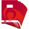 Herlitz 3322203 - Quaderni A4, 16 fogli, rigatura 22 (a quadretti), carta certificata FSC, confezione da 10 pezzi, motivi assortiti