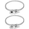 Theluckytag Braccialetto identificativo medico con codice QR aggiornato, da donna, in argento Sterling da 17,8 cm a 22,9 cm, più spazio per risparmiare e cambiare informazioni di emergenza, Medium