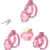MKGMYGZ Chastity Cage Pene Jaulas De Pene En Bondage Chastity Cage Uomo Cintura Castità Per Uomo Penis Cage Gabbia Pene Cock Cage Sex Toy Gabbia Castità Per Uomo (Pink,D12)