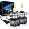 JOSHF Lampadina H4 LED, 360° 72 chip CSP 700% più Luminoso Lampadine 30000LM 120W 6000K Bianco LED H4/HB2/9003 Auto e Moto per Canbus Senza Errori, Impermeabile IP68, 2 lampadine