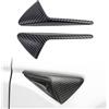 YJMOTOR Adatto per Tesla Model 3 Y HW4.0 Indicatore di direzione laterale, accessorio decorativo, adatto per Tesla Model 3 Y 2023 (motivo in fibra di carbonio opaca)