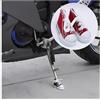 CGEAMDY Supporto Laterale per Moto - Mini Cavalletto Tela Accessori Motos Rosso