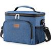 Lifewit Borsa Termica Porta Pranzo,Borsa Frigo Riutilizzabile per Uomo Donna, Borsa Porta Pranzo Portatile Congelabile a Prova di Perdite con Tracolla Regolabile per Lavoro/Picnic, Blu scuro 15L
