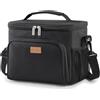 Lifewit Borsa Termica Porta Pranzo,Borsa Frigo Riutilizzabile per Uomo Donna, Borsa Porta Pranzo Portatile Congelabile a Prova di Perdite con Tracolla Regolabile per Adulti per Lavoro/Picnic, Nero 15L