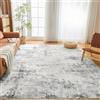 Guchuang Bedding - Tappeto per camera da letto e soggiorno - 150 x 210 cm - lavabile in lavatrice - tappeto antiscivolo moderno e astratto per sala da pranzo e balcone - grigio