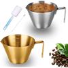 FISH DRAGATE 2 pcs espresso tazzine caffe,tazzine caffè acciaio inossidabile,viene fornito con kit di pulizia,tazzine da caffè con maniglia,misurini in acciaio inossidabile,per la pulizia,ufficio e bar