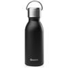 Qwetch - Borraccia Termica Inox Active 350 ml Nero - Bottiglia Termica Piccola in Acciaio Inox Riciclato 90% - Thermos Caffè 12h Caldo / 24h Freddo - Senza Perdite, Senza BPA, Con Ansa Ergonomica