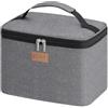 Lifewit 9L Borsa Termica Porta Pranzo, Borsa Frigo Piccola Pranzo Ufficio, Lunch Bag per Uomo e Donna, Borsetta Porta Pranzo con Manico per Picnic, Lavoro, Ufficio, Scuola, Grigio