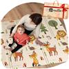 Mallie® Tappeto Gioco Bambini XXL 180x150 con borsa per il trasporto inclusa | Tappeto Neonato Faltbar e Palestrina Montessori | Tappetino Tummy Time Neonati, Tappeto Sensoriale Morbido per Cameretta