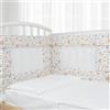 Babysanity - Paracolpi Lettino Ad Alta Traspirazione Dotato di Sistema Baby Air Mesh Il Paracolpi Culla Garantisce al Tuo Bambino Un Ambiente Sicuro per la Nanna (Fantasia Beige)