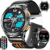 ESFOE Orologio Smartwatch Uomo GPS con 5ATM Impermeabile Smart Watch Militare Nuoto, Bussola/Barometro Pressione/Altimetro, 1,43'' HD AMOLED Fitness Watch con Frequenza Cardiaca/SpO2 per Android iOS