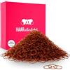 HAARallerliebst Capelli Aller liebst 250 elastici per capelli Mini Marrone 10 mm in pinker Box