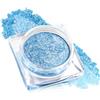ecofavor Singola crema ombretto luccichio, blu metallico ad alto pigmento monocromatico palette ombretti miscelabili occhi scintillanti glitter longevità naturale mini occhi illuminante trucco illuminante
