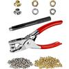 Vocdikficy Set di 500 attrezzi 1/4 occhielli in pelle, con 500 metalli in e , pelle, scarpe