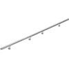 Monzana corrimano acciaio inox V2A ringhiera scale ingresso giardino 200cm passamano esterni interni fissaggio a parete