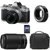 Nikon Kit fotografico personalizzato creato utilizzando NIKON Z fc + Z 16-50 Silver + Z 50-250 + Sac + Carte SD 8 Go + Adaptateur FTZ II