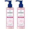 Acqua alle Rose, Latte Detergente Lenitivo, Con Estratto di Rosa Chinensis, Ideale per le Pelli Secche o Sensibili, Deterge e Idrata la Pelle Delicatamente, Uso Quotidiano, 200 ml (Confezione da 2)