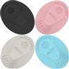 BEAUTAIL - Confezione da 4 spazzole per la pulizia del viso manuale in silicone, per uomini e donne, esfoliante delicato, per la cura della pelle, colore: nero, luce stellare, rosa, blu