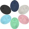 BEAUTAIL Confezione da 6 spazzole per la pulizia del viso manuali in silicone, per uomini e donne, esfoliante delicato, per la cura della pelle, nero, blu scuro, luce stellare, blu, verde, rosa