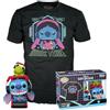 Funko POP! & Tee: L & S - Gmr Stitch With Frog With Frog - M - Lilo And Stitch - T-Shirt, Maglietta Vestiti a Maniche Corte con Figura in Vinile da Collezione - Idea Regalo Giocattoli per gli Adulti