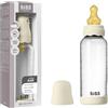 BIBS Biberon Boheme in vetro, 240 ml, 1-pack, Ivory