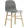Normann Copenhagen - Sedia Form - Grigio - Rovere - Designer Simon Legald