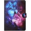 SiriPinfan Custodia per tablet da 10 pollici, universale, in pelle, con supporto a libro, per Fire HD 10, Google Nexus 9/10, iPad 2018, Galaxy Tab E 9.6/Tab A 10.1, Sony Xperia Z, Z2/Z3