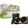 MSI GeForce RTX 5070 Ti 16G INSPIRE 3X OC PLUS Scheda Video, 16GB GDDR7, PCIe 5.0, Boost 2482 MHz, 8960 CUDA Cores, HDMI 2.1, DisplayPort 2.1 - Max. Risoluzione 7680x4320, Metal Backplate, Zero Frozr