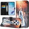 Generic Cover per Xiaomi Redmi 14C 4G, Custodia a Libro Flip Caso in PU Pelle Portafoglio Custodia con Slot Carte Protezione Magnetica [Interno TPU Antiurto] Cover per Xiaomi Redmi 14C 4G, Gatto tigre