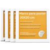 Nacnic cornice MDF colore bianco dimensioni (cm 20x20). Ideale per incorniciare foto, stampe, quadri, riconoscimenti e poster. Materiali di Alta qualità.