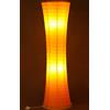 Trango moderno disegno Lampada da terra 1230L lampada di carta di riso in arancione tondo lampada da terra alta 125 cm come salotto Deco lampada I paralume incl. 2 lampadine E14 LED