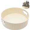 MAIXINNEW Piatto Portaspezie Girevole 22cm, Lazy Susan Piatto Girevole Porta Spezie, Vassoio Girevole Cucina Multifunzione per Spezie, Salse, Frutta, Trucco