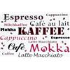 CUCUBA Tovaglietta All'Americana lavabile - plastica PVC antimacchia - da colazione e pranzo - 45 cm x 30 cm Kaffee, Mokka... Bianco/Multicolore